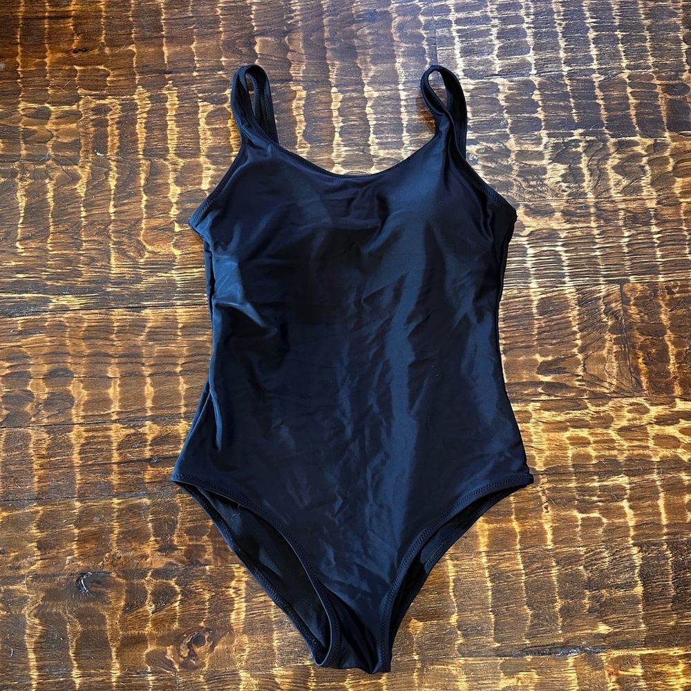 Black One-Piece Swimsuit